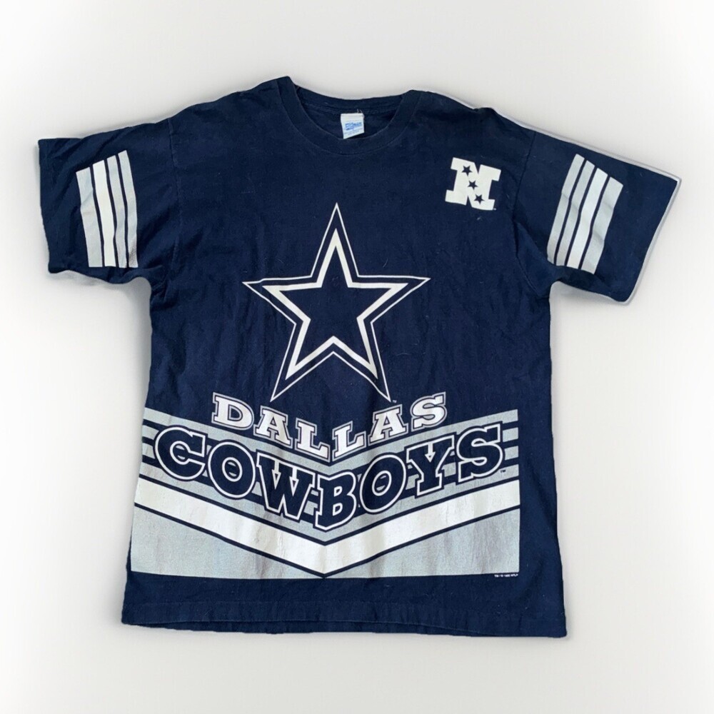 Vintage Dallas Cowboys t shirt mens Sz XL 1995  NFL football AOP Salem USA